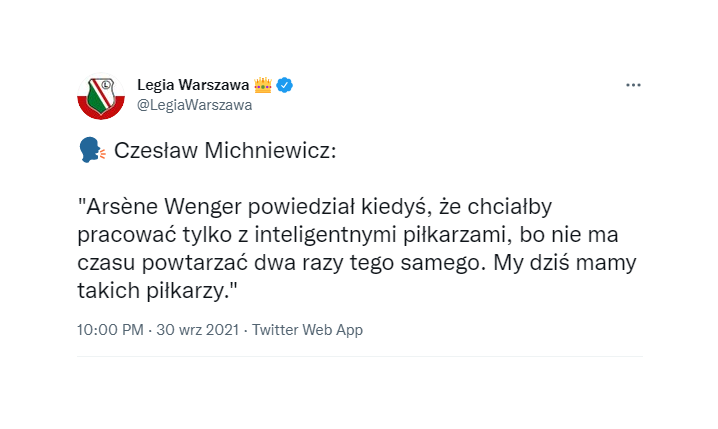 PIĘKNE SŁOWA Czesława Michniewicza na temat aktualnych piłkarzy Legii!